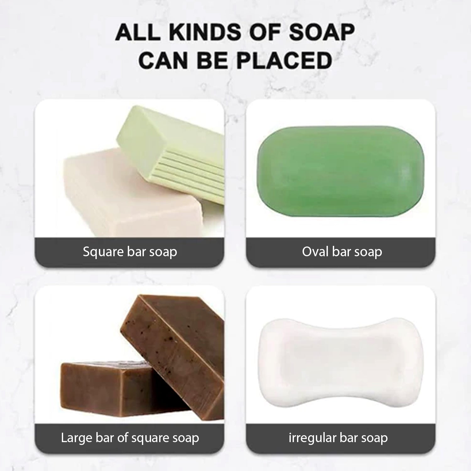 Soap Dish Wall Mounted Soap Dish No-Drilling Soap Holder Self Draining Waterfall Soap Tray Bar Soap Holder for Shower / Bathroom Soap Holder for Shower Adjustable Removable Soap Holder Soap Dish Wall Mounted Soap Dish No-Drilling Soap Holder Self Draining Waterfall Soap Tray Bar Soap Holder for Shower / Bathroom Soap Holder for Shower Adjustable Removable Soap Holder